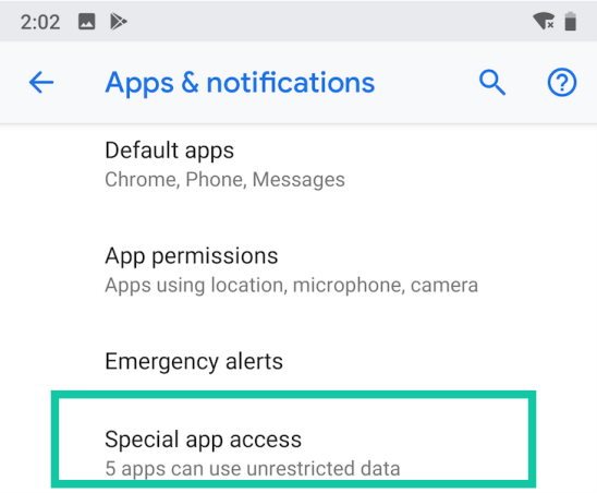 Special App Access