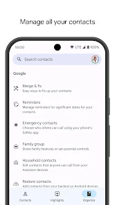 Contacts listing screenshot 6